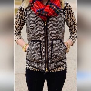 J. Crew Woman's Quilted Down Puffer Vest - Size Small